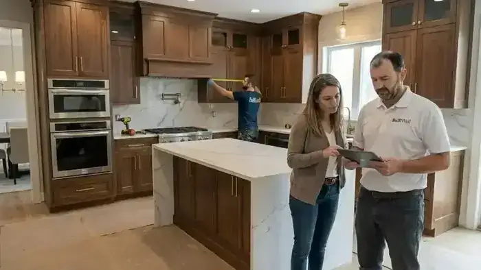 BuiltWell CT kitchen remodeling consultation in a Connecticut home
